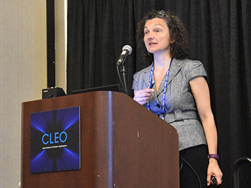 在美国加利福尼亚州圣何塞举行的2018年激光与光电子会议(cleo)的首日